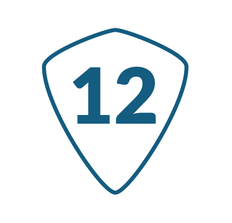 12 year warranty logo